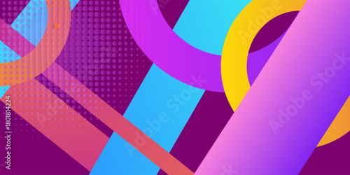 Abstract colorful background with geometric shapest