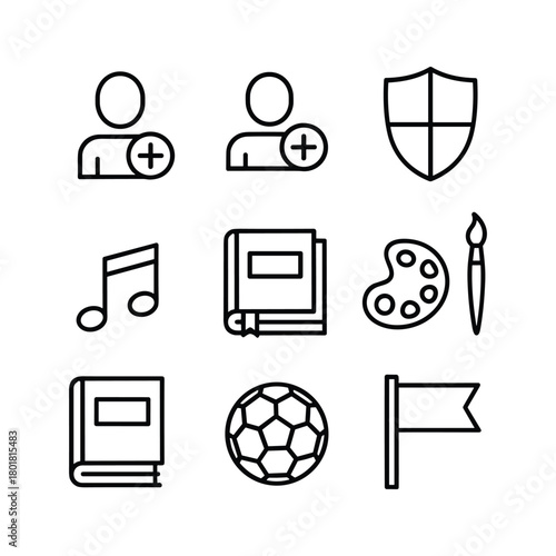 Academic presentation icon: thesis topic on screen, audience, speaker podium, and graduation cap concept