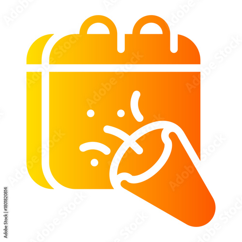 new year gradient icon