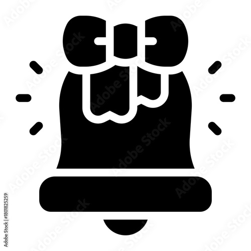 jingle bell glyph icon