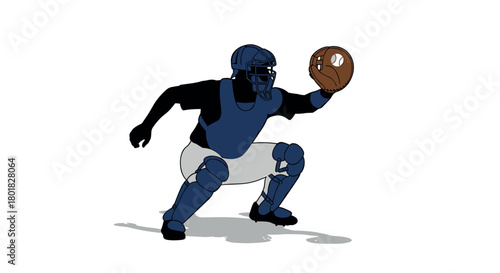 Dynamic baseball catcher: capturing action in a minimalist style