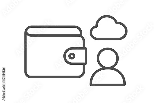 Digital wallet user account and cloud storage for financial technology