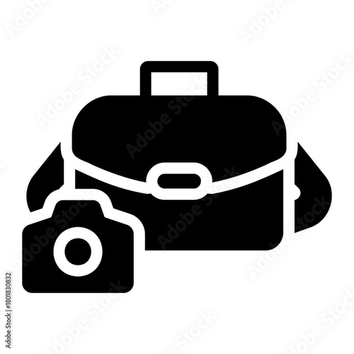camera bag Solid icon