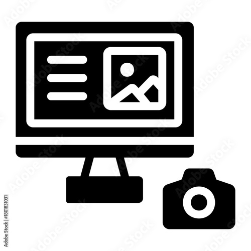 photo editing Solid icon