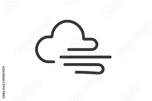 Cloud and strong wind blowing weather conditions