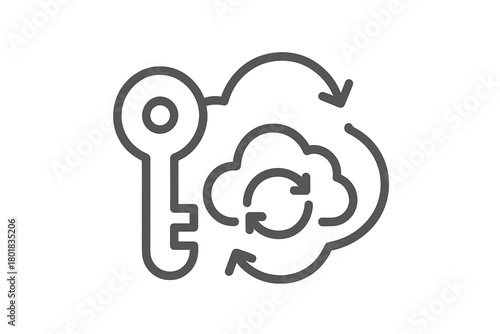 Secure key access and data synchronization in cloud computing environment