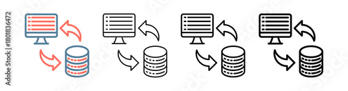Send Data Icon Collection Set Different Style