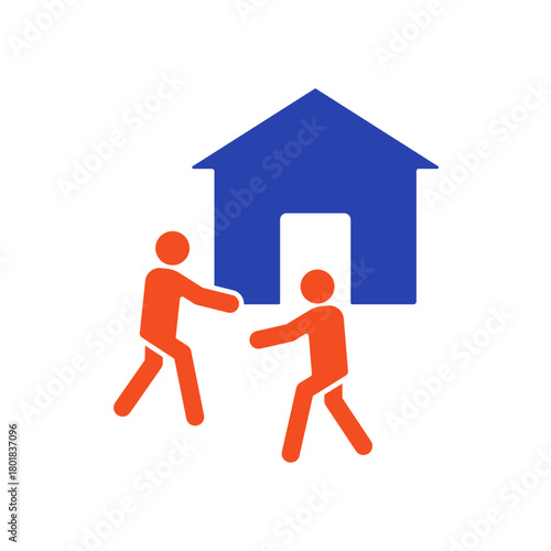 moving icon outline editable stroke line drawing eps.