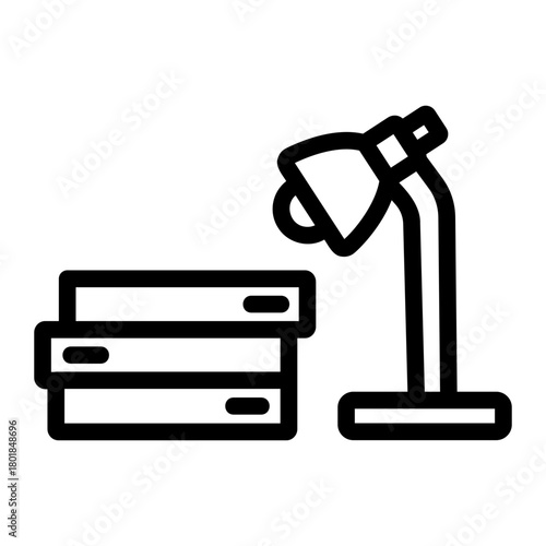 book lamp Line Icon