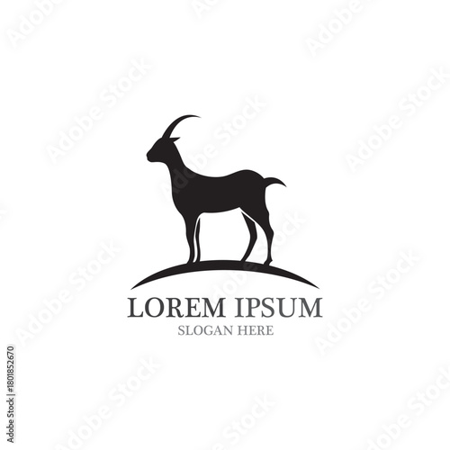 Goat Logo Template vector icon