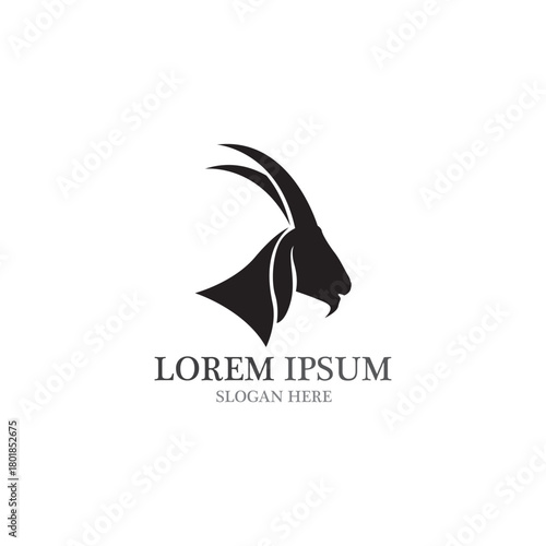 Goat Logo Template vector icon