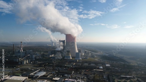 Fossil fuel power plant in operation