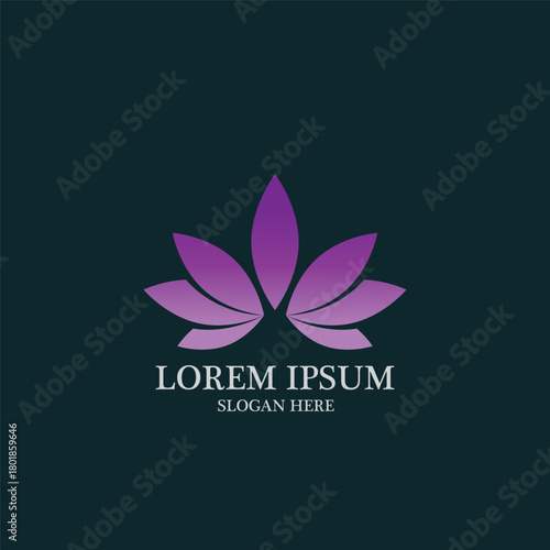 Beauty Vector lotus logo