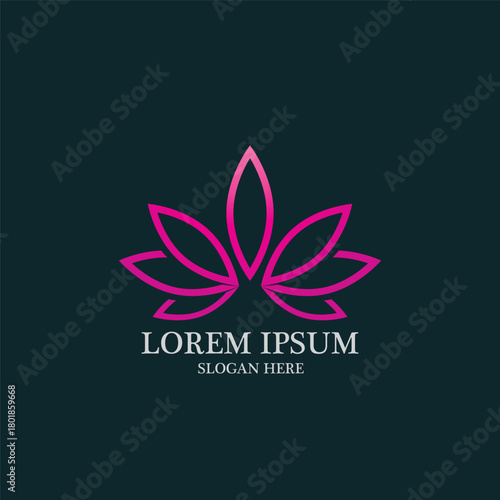 Beauty Vector lotus logo