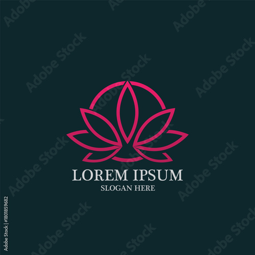 Beauty Vector lotus logo
