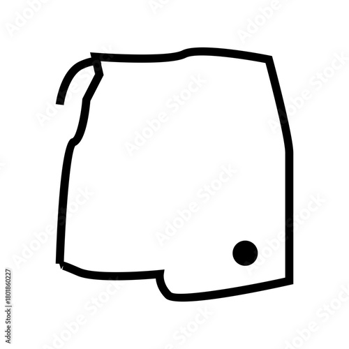 vector illustration of a swim shorts 