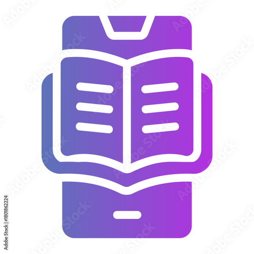 ebook Gradient icon