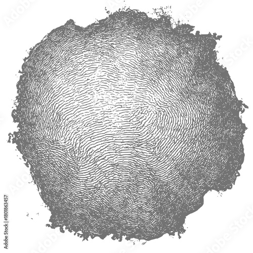 Unique textured fingerprint graphic for identity and security concepts