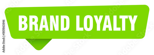 brand loyalty green sign isolated on transpatent background. brand loyalty sticker