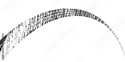 Tire tread marks, wheel textures, tire marks - car racing, motocross, drift, rally, off-road and others. Vector black isolated texture in grunge style with splashes.eps10