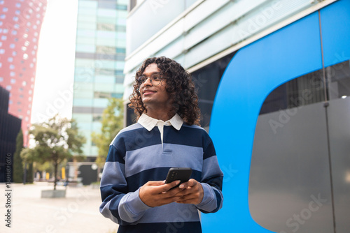 Urban non-binary lifestyle in a vibrant city setting