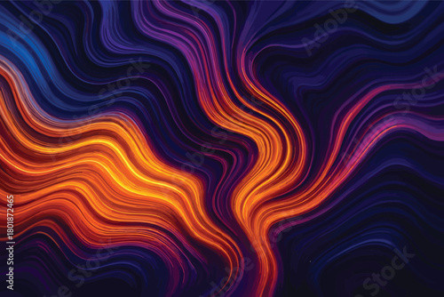  3D Wave Distortion with Fluid Art and Dynamic Motion Effects