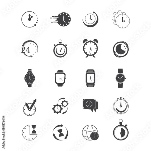 Timekeeping icons