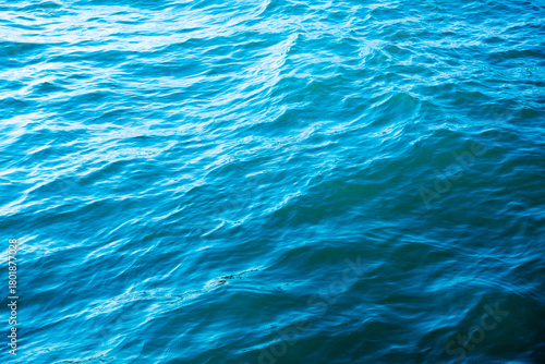 Fototapeta Naklejka Na Ścianę i Meble -  Blue sea water background texture