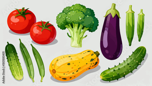 A collection of noodle delicacies, cartoon hand-drawn vector illustrations, dumplings, noodles, shumai, steamed buns, mantou, and bread