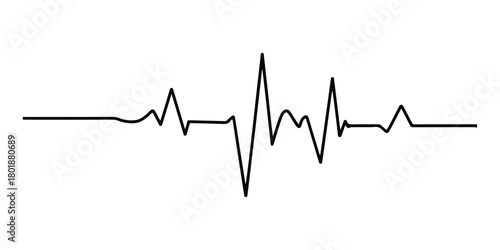 Heartbeat line icon, Modern clean medical symbol. vector illustration