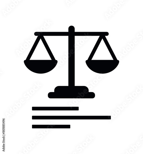 Compare icon with scale symbol black silhouette with bar and option line accents shop UI feature element