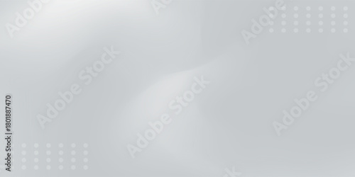 Silver foil background with metal mirror texture. Chrome gradient surface with light gloss. Vector aluminum grey