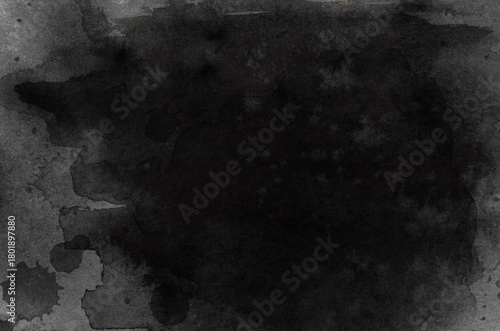 Dark abstract background in watercolor