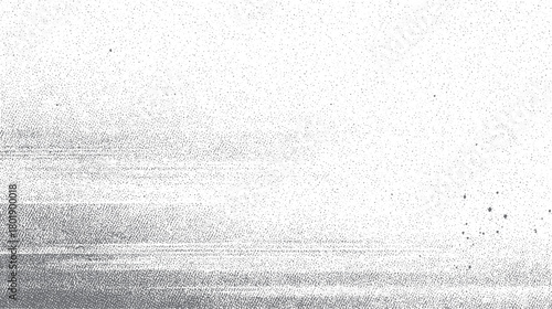 Abstract grayscale stippled texture background with gradient density of dots and horizontal lines vector