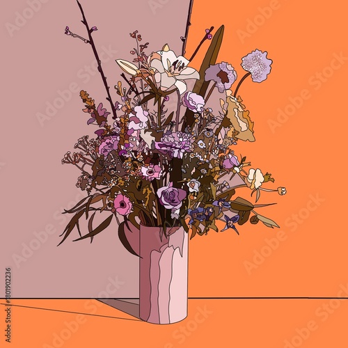 vase with flowers