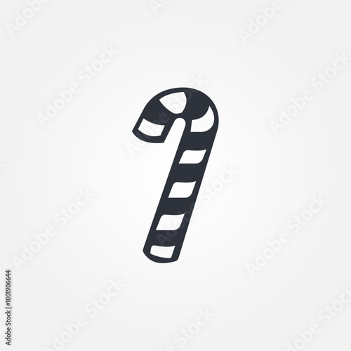 candy cane icon symbol illustration vector eps10 logo template design pattern seamless bright minimal design flat design realistic style simple design modern design
