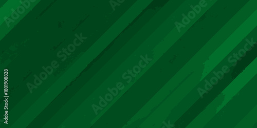 Abstract dark green diagonal stripes with subtle grunge texture background