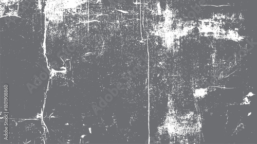 Gray textured background with white distressed grunge overlay and scratches vector