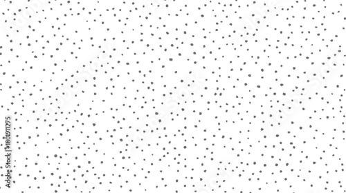 Scattered irregular grey dots on a clean white background abstract pattern black
