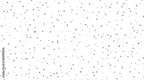 Scattered small dark grey abstract starburst shapes and dots on a white background seamless pattern vector