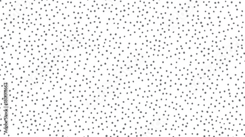 Seamless pattern of scattered irregular grey dots on a white background abstract texture black circle