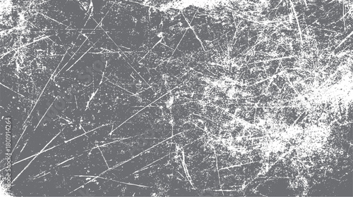 Textured gray background with white scratches and distressed grunge effect vector