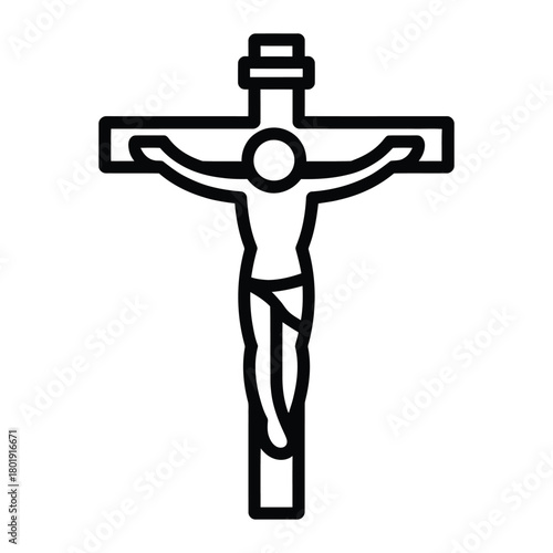 Minimal Cuaresma Christian Vector Graphic for Lent Season.