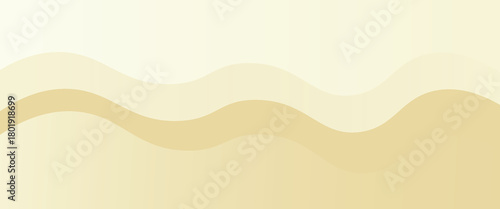 A smooth, beige background with flowing beige waves. The background is soft and calming, featuring a gentle beige gradient. Minimal abstract wavy gradient vector background