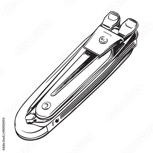 nail clipper vector illustration