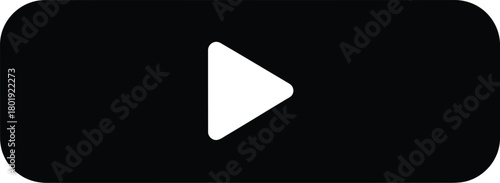 Play button icon vector graphic download video media player symbol app eps silhouette