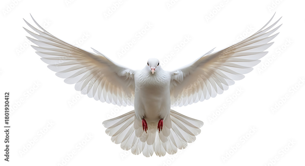 Obraz premium white dove flying