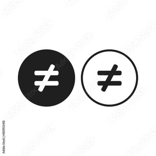 unequal button icon