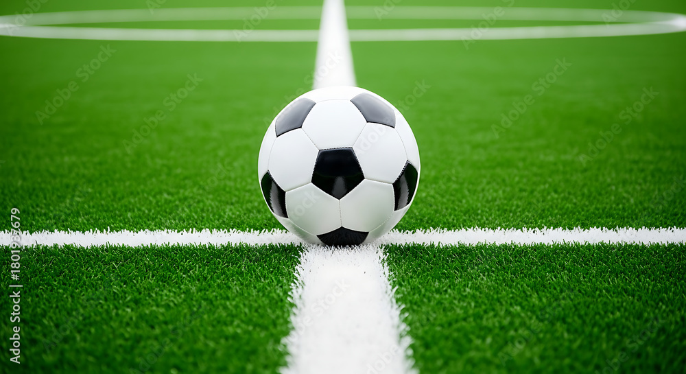 Obraz premium soccer ball on green grass