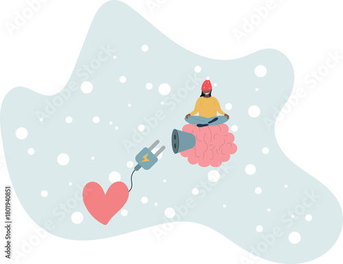 Emotional Intelligence, EI or control feeling and emotion with logical thinking brain,life and employment of people.